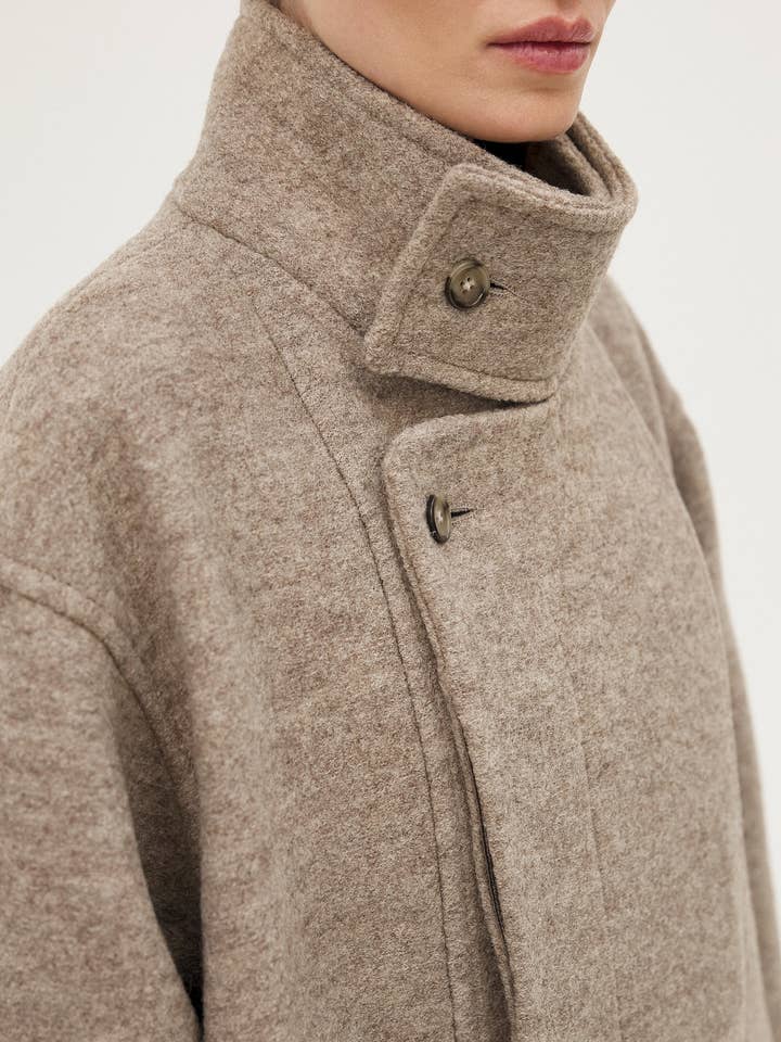 NOYOCO - Wholesale Coat - Women's - Hera Sand Coat9