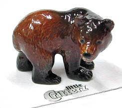Little Critterz - Wholesale Decorative Figurine - Yukon Grizzly Bear Cub Porcelain Miniature
