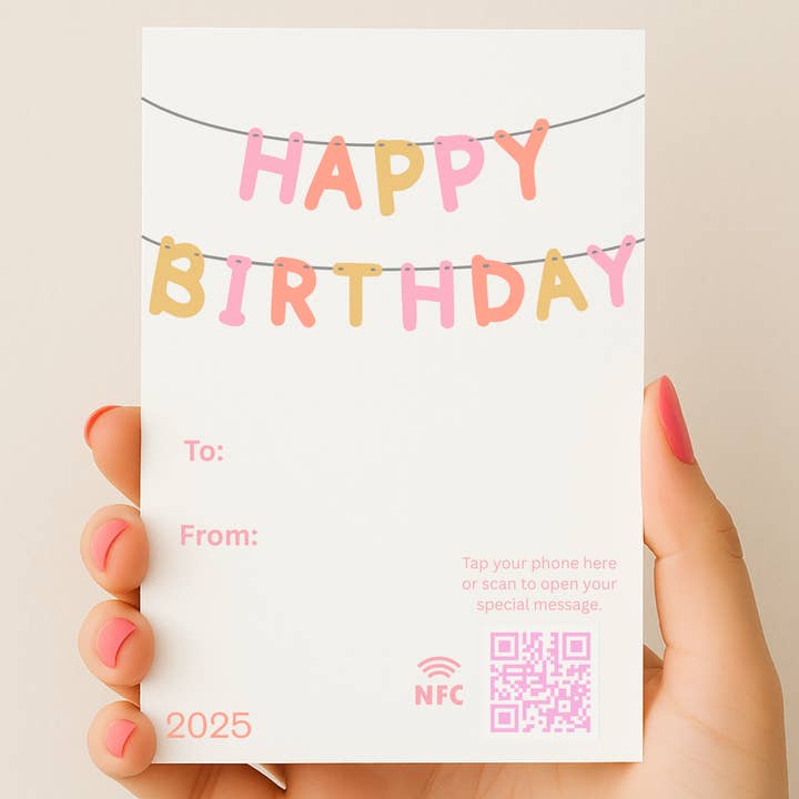 Joyeux Anniversaire 2025 | Carte de Vœux Interactive TapSake pour la vente par TapSake