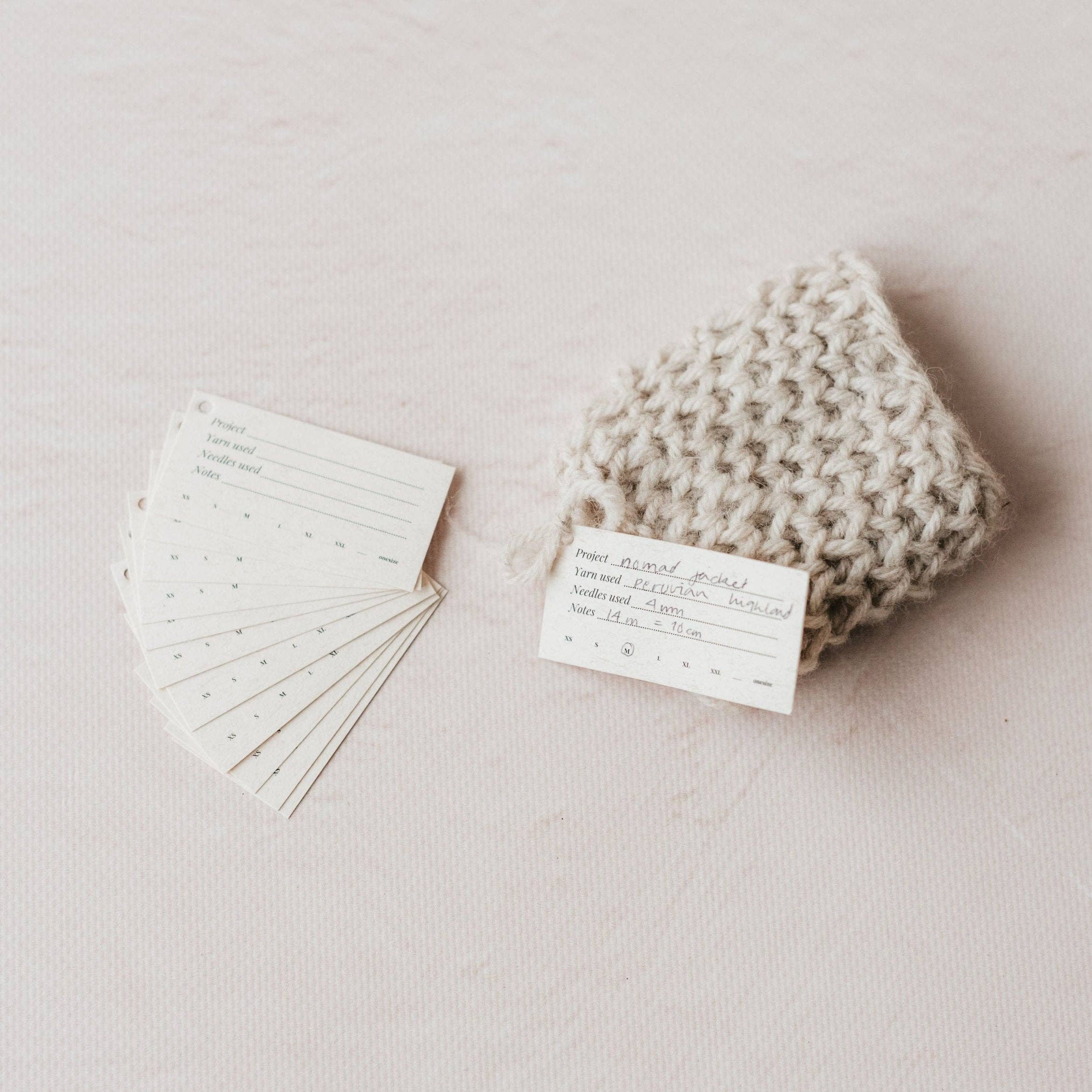 KNITS by ce AB - Vente Accessoire de tricot/crochet - Notes de jauge 10pcs2