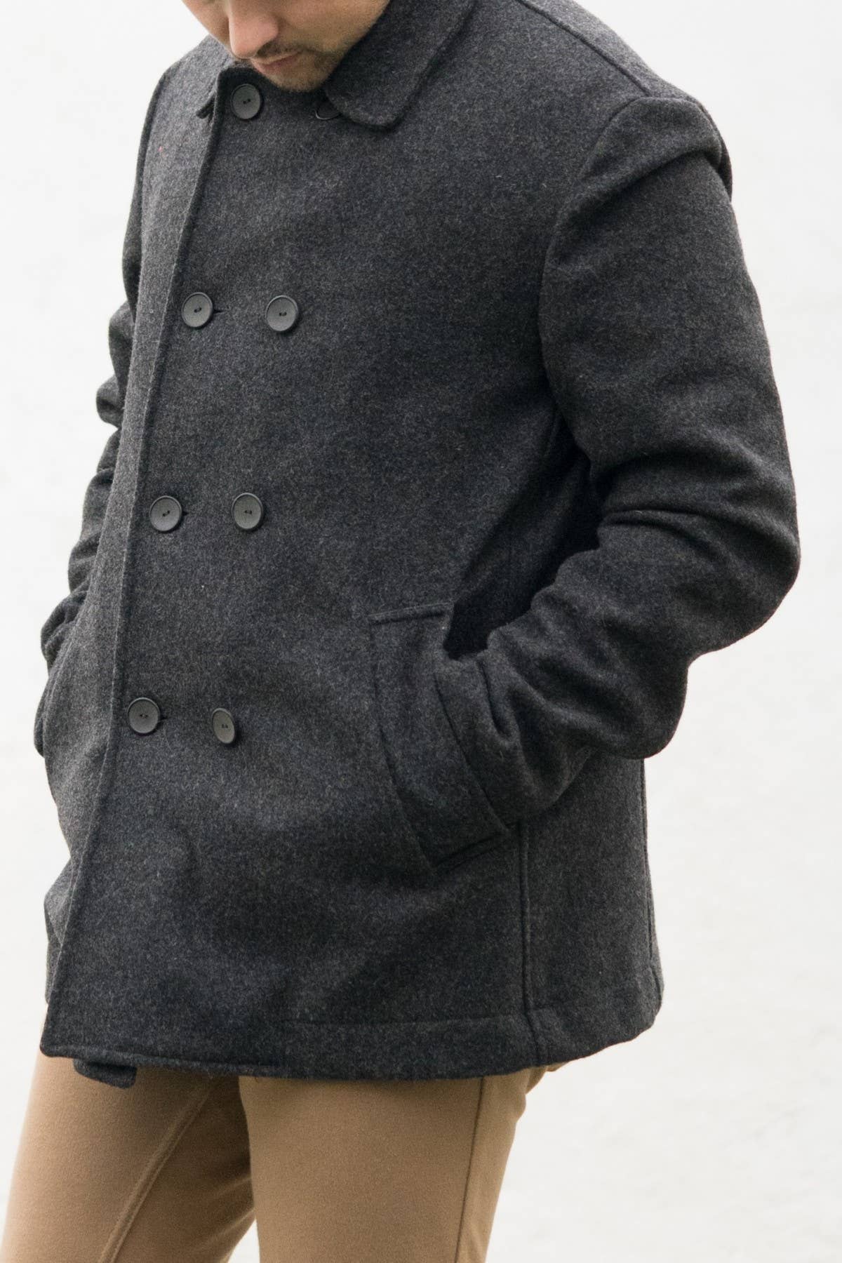 Chicoração - Wholesale Coat - Men's - Casaco “Caban” Masculino - Lã Pura Portuguesa1