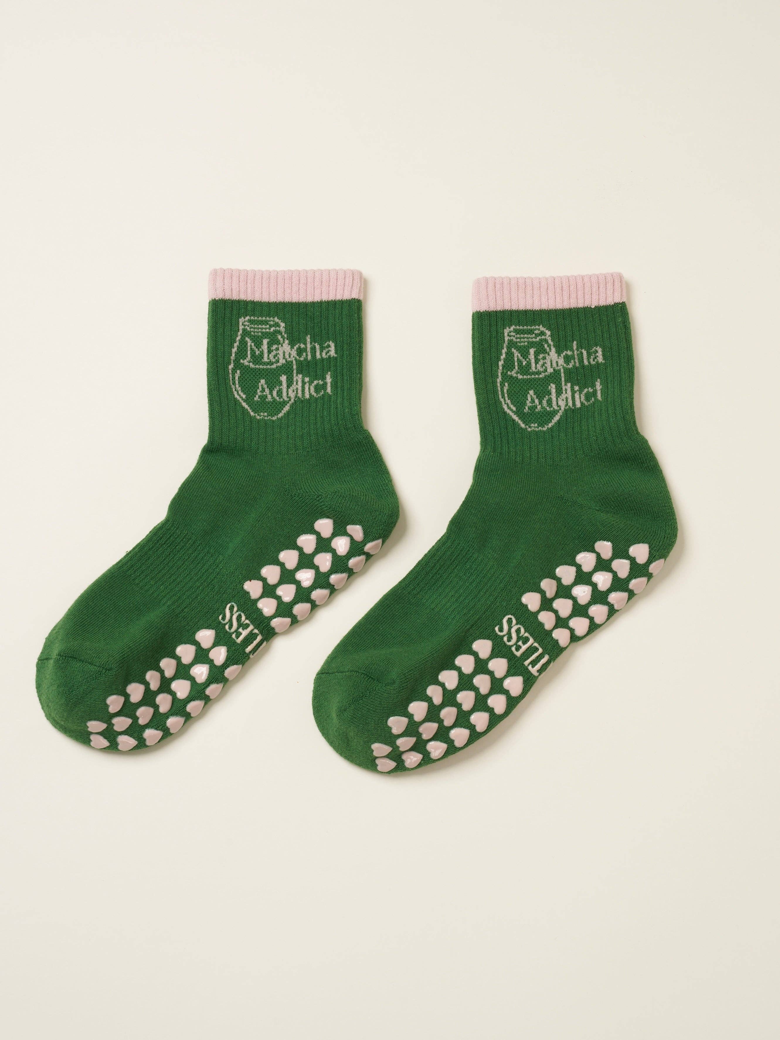 Effortless Club - Wholesale Socks - Women's - 🍵 Matcha Addict Grip Sock, Pilates Socks4