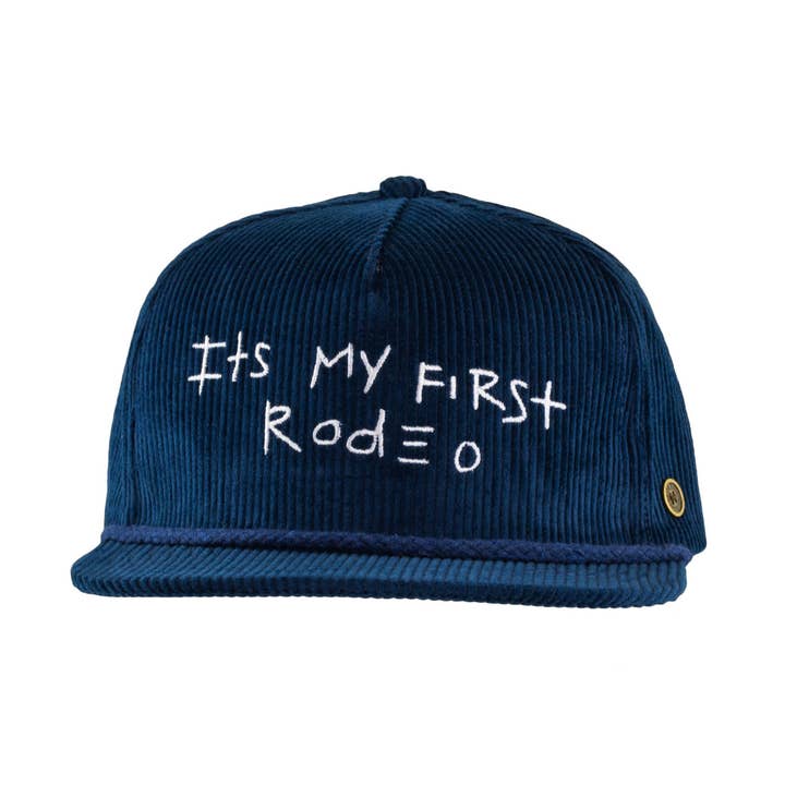 It’s My First Rodeo – Navy Corduroy Cap for wholesale by Fallen Broken Street