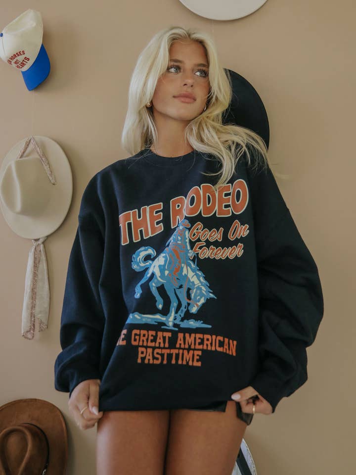 CHARLIE SOUTHERN - Wholesale Graphic Sweatshirt - Women's - Rodeo Forever Sweatshirt2
