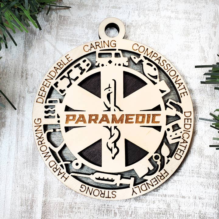 Ornamento paramédico por atacado de Fuzzy Unicorn Designs