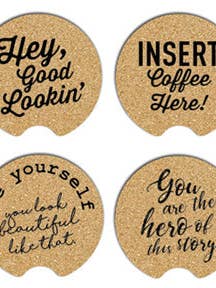 Car Coaster - Coffee Pep Talk - GRATIS VERZENDING voor wholesale door Wrinkle Dogs