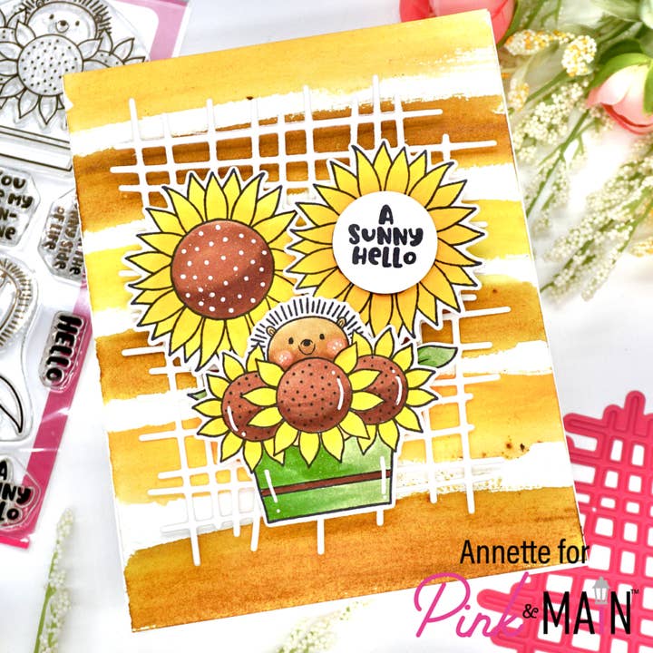 Pink and Main - Wholesale Craft Supplies - Crosshatch Background Die4