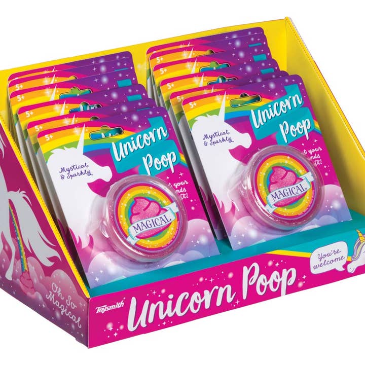 Unicorn Poop, Glittery Pink Putty Poop, Best Seller/Reusable for wholesale by Toysmith
