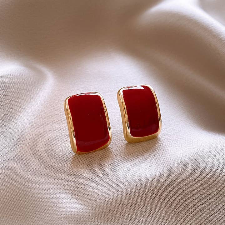 ACCITY - Wholesale Stud/Post Earrings - RETRO OIL DROP CASUAL VERSATILE EARRINGS_CWASC13262
