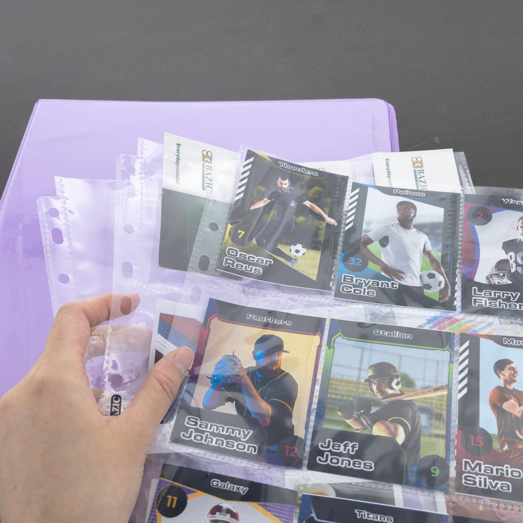 BAZIC Products - Wholesale Card Holder - Unisex - Trading Card Holders Top Loading 9-Pockets (10/Pack)4