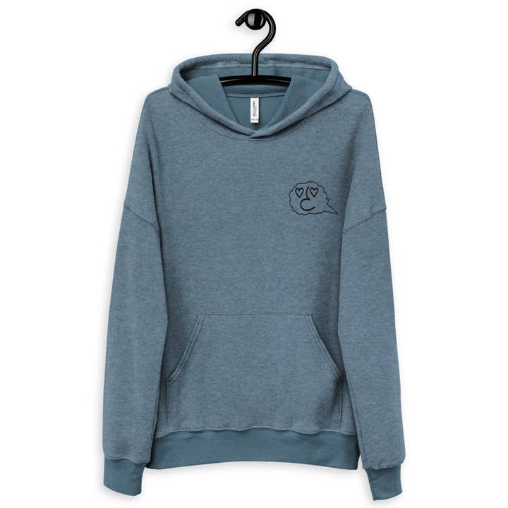 Elsk Mig Som Jeg Sueded Fleece Hoodie for engroshandel hos Message of Art