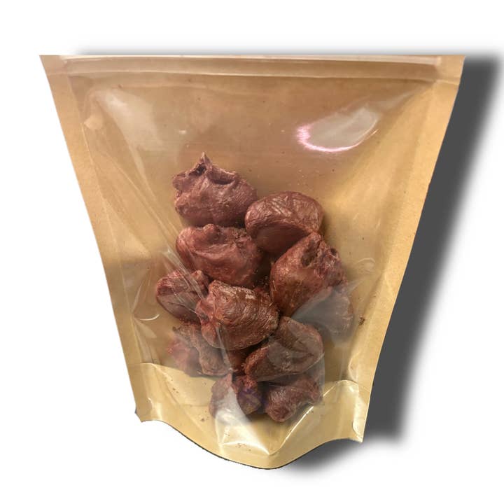 Fryse tørret Duck Heart for engroshandel hos Rocky&Stella’s Treats