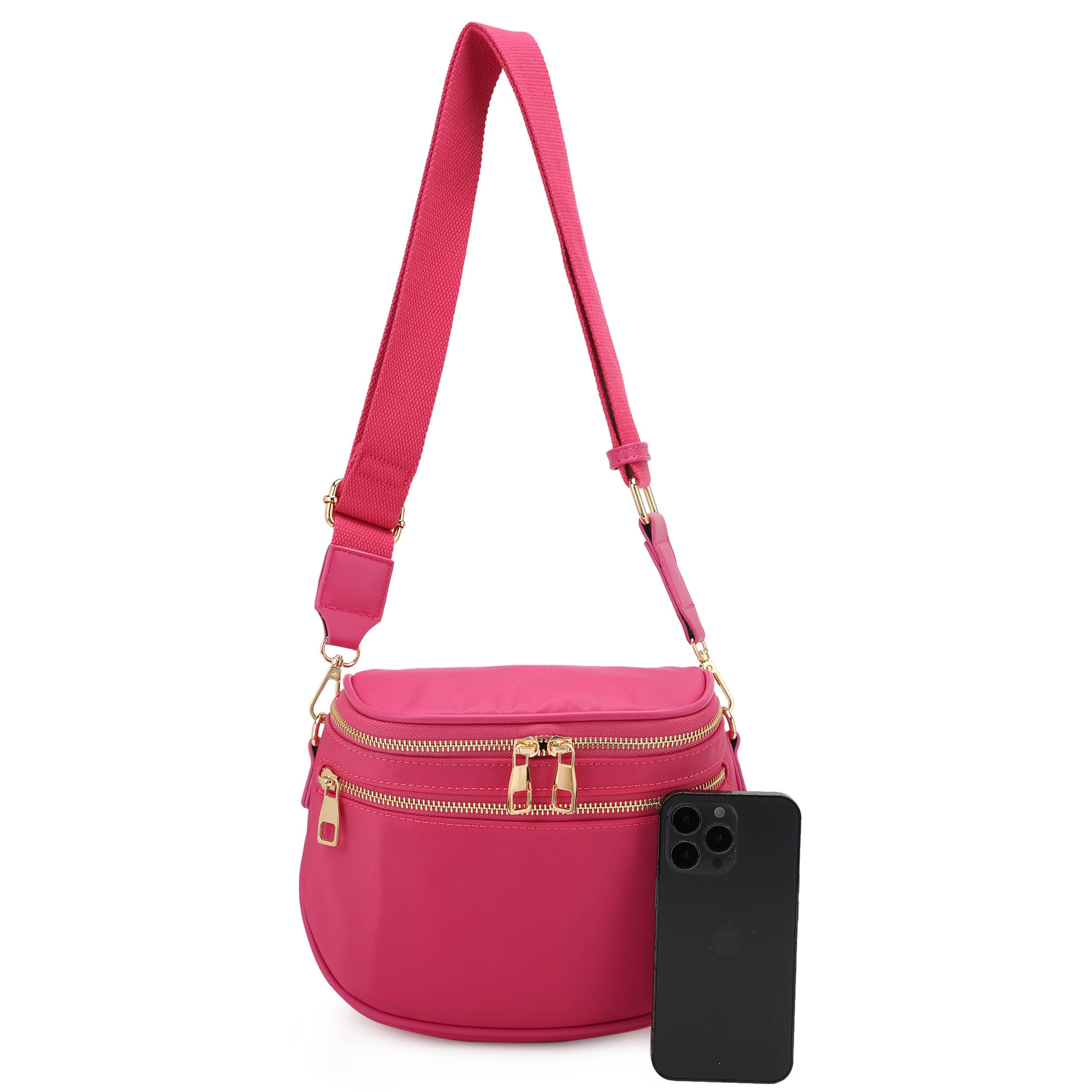 KAYLA+AVA - Wholesale Crossbodytas - Dames - Courtney Modieuze lichtgewicht nylon draagtas/heuptas 6