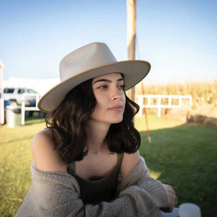 Putty Kimberly Rancher Australian Wool Hat for wholesale on Faire2