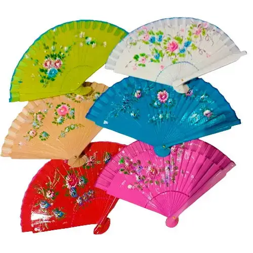 Hecho a mano - Venta al por mayor Ventilador plegable de mano - Abanico de madera7