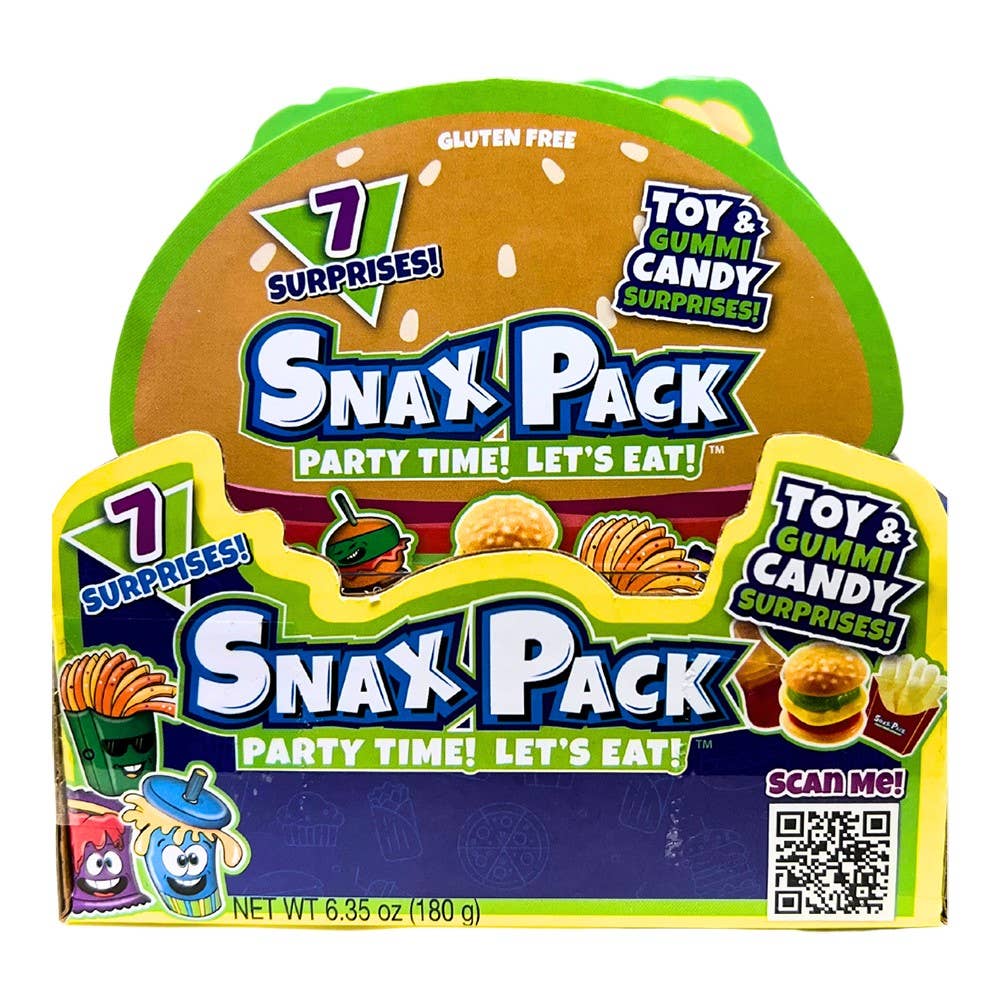 Grandpa Joe's Candy Shop - Wholesale Snack Bar - Snax Pack 6ct Tray Toy & Candy 2
