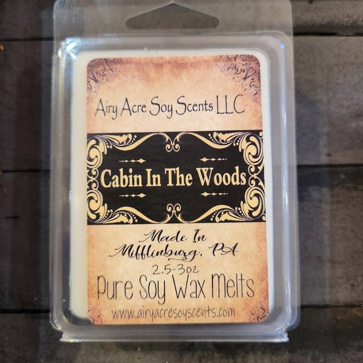 Cabin In The Woods for wholesale by AIRY ACRE SOY SCENTS LLC