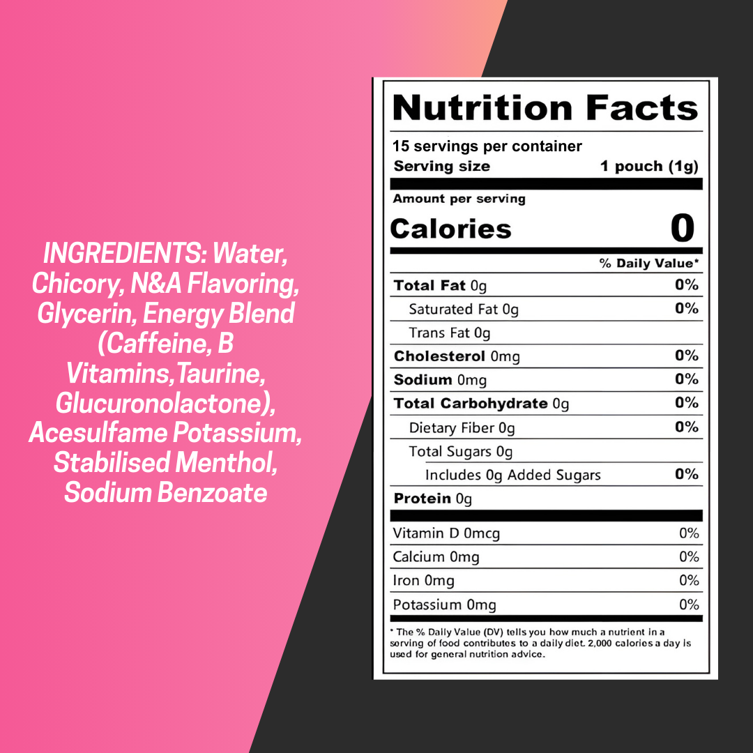 FKN Rich - Wholesale Powdered Health Drink - FKN Caffeine Pouches (Strawberry Lemonade) 80MG4