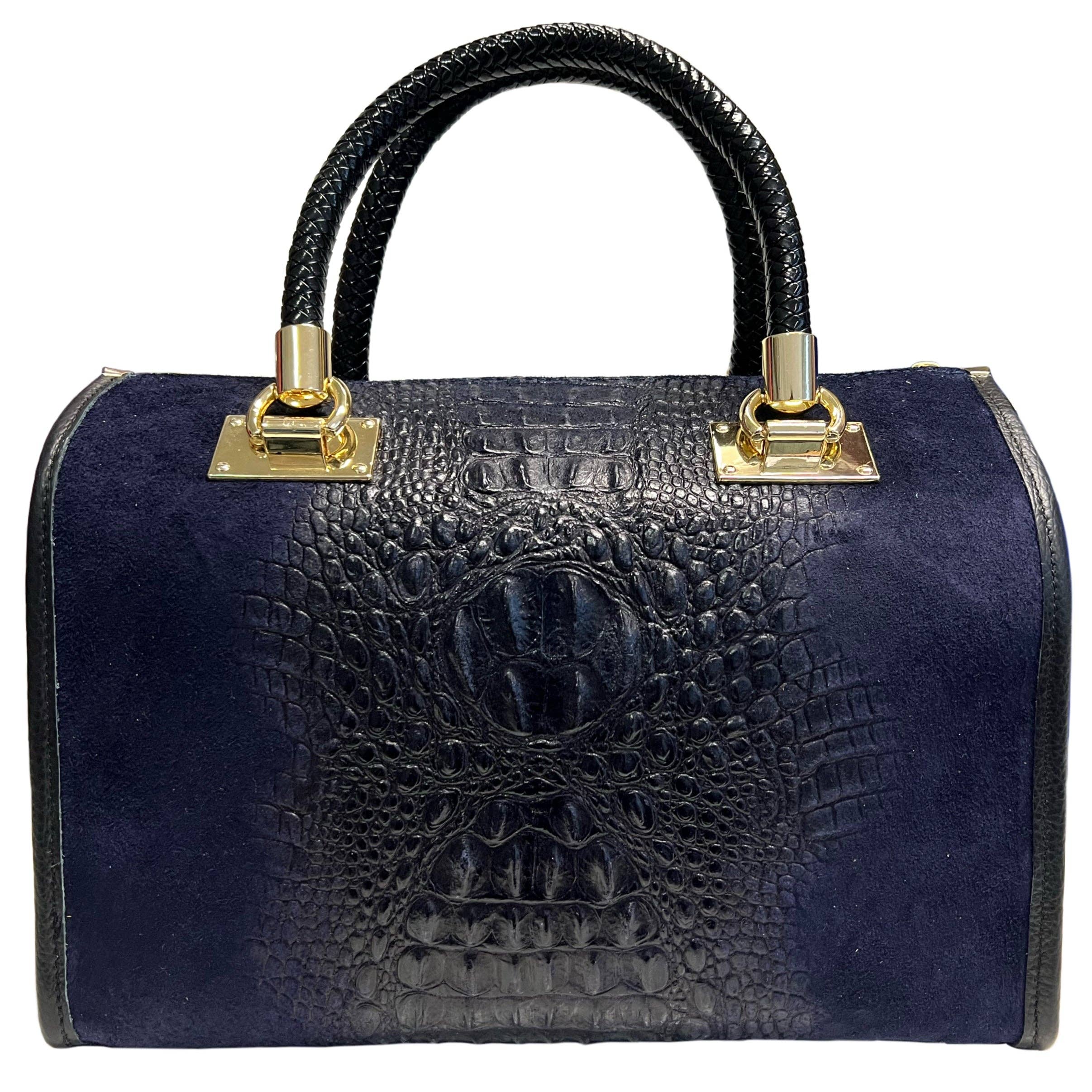 MODARNO - Wholesale Top Handle Bag - Women's - Modarno Women's bag - coconut print suede leather handbag15