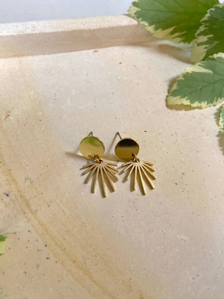 Ray Stud Earrings for wholesale by Found & Feral