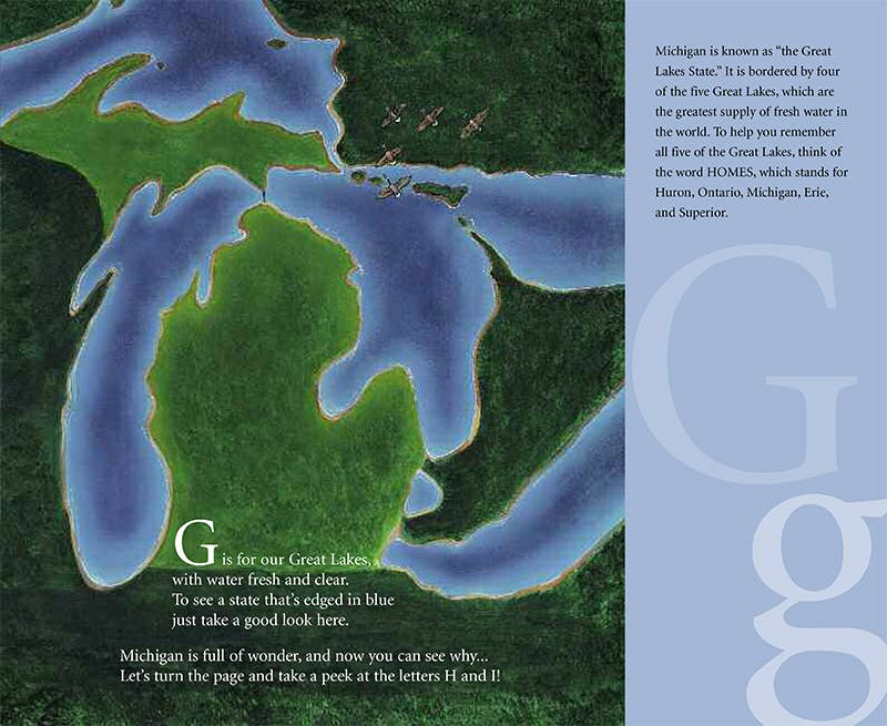 Sleeping Bear Press - Vente Livre – enfant - M comme Mitaines : Un abécédaire illustré du Michigan4