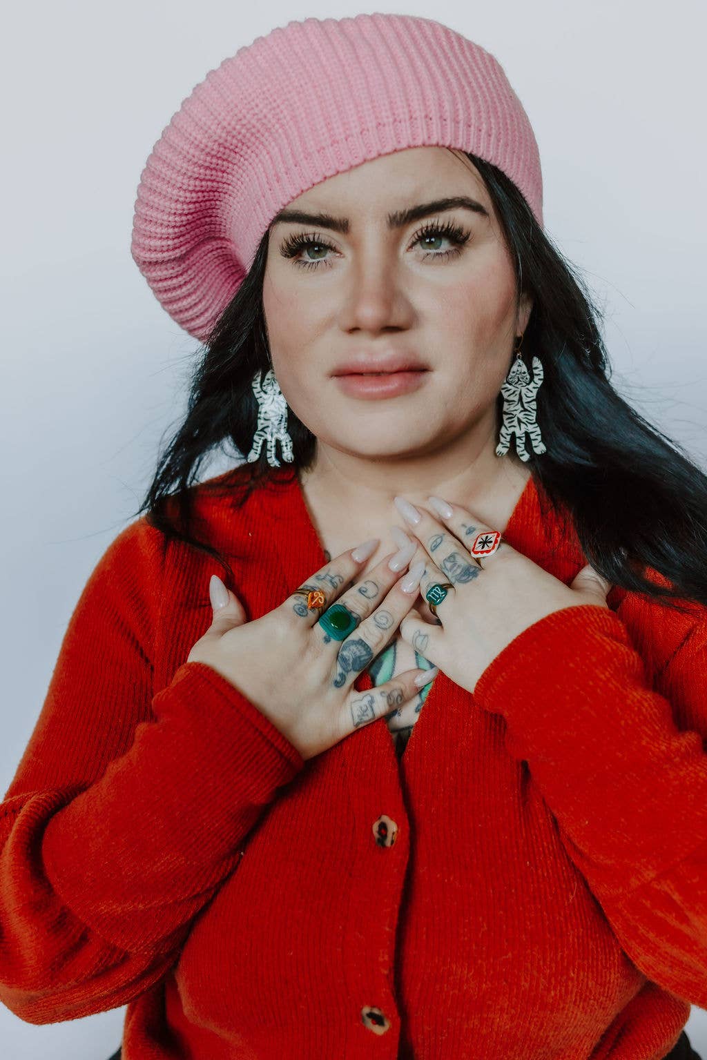 Crown & Heart - Wholesale Cocktail/Statement Ring - Quilt Square Ring3