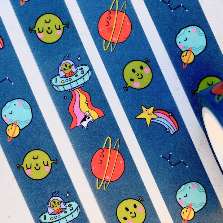 Bloemkolie - Wholesale Washi Tape - Alien Washi Tape / Cute Quirky Kawaii Stationery