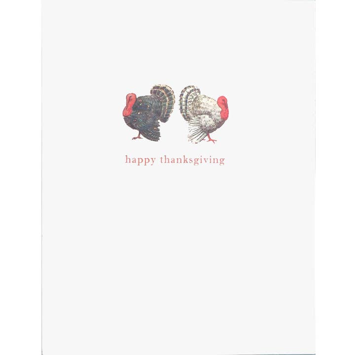 Two Turkeys Thanksgiving Card for wholesale by Lumia Designs
