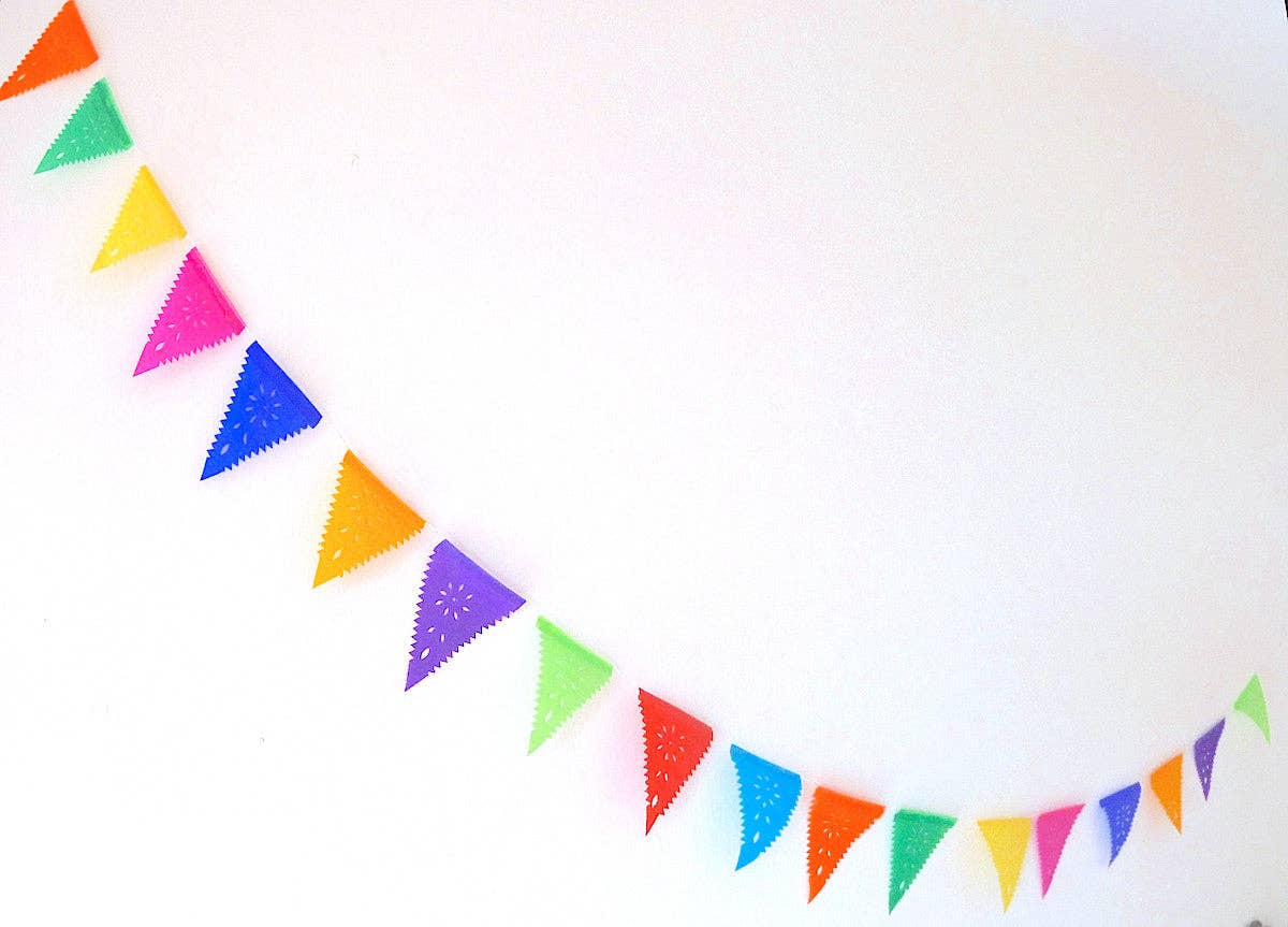 ArtMexico Ltd – Großhandel Wimpel/Girlande – Mini-Wimpelgirlanden, niedliche Dekoration für Zuhause oder Partytüten7