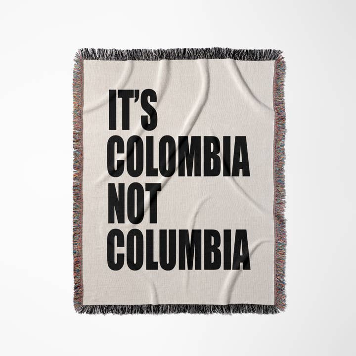 3dRose - Wholesale Throw Blanket - 3dRose, Its Colombia not Columbia., Blanket