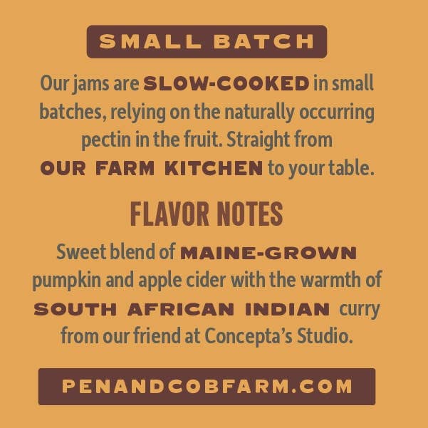 Pen & Cob Farm - Wholesale Jam/Jelly - Pumpkin Curry Jam4