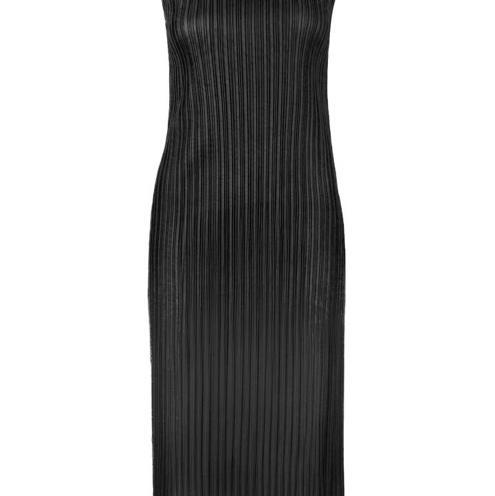 Colette Plissé Satin Sheath Dress for wholesale by Wild Cosmos