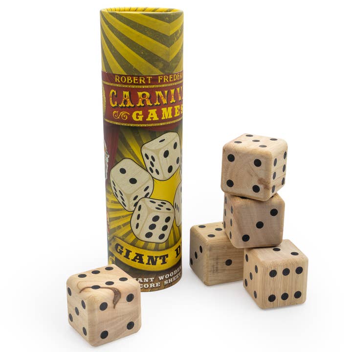 Robert Frederick Ltd - Wholesale Dice - Carnival Games Giant Dice Yatzy