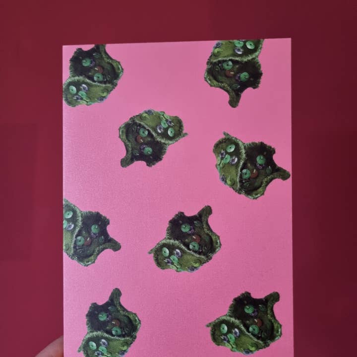 Tarjeta The Brussels Sprout, color rosa para venta al por mayor de Kate Gwilliam