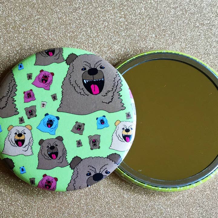 Small Mirror - Bear for wholesale by Ugly Baby
