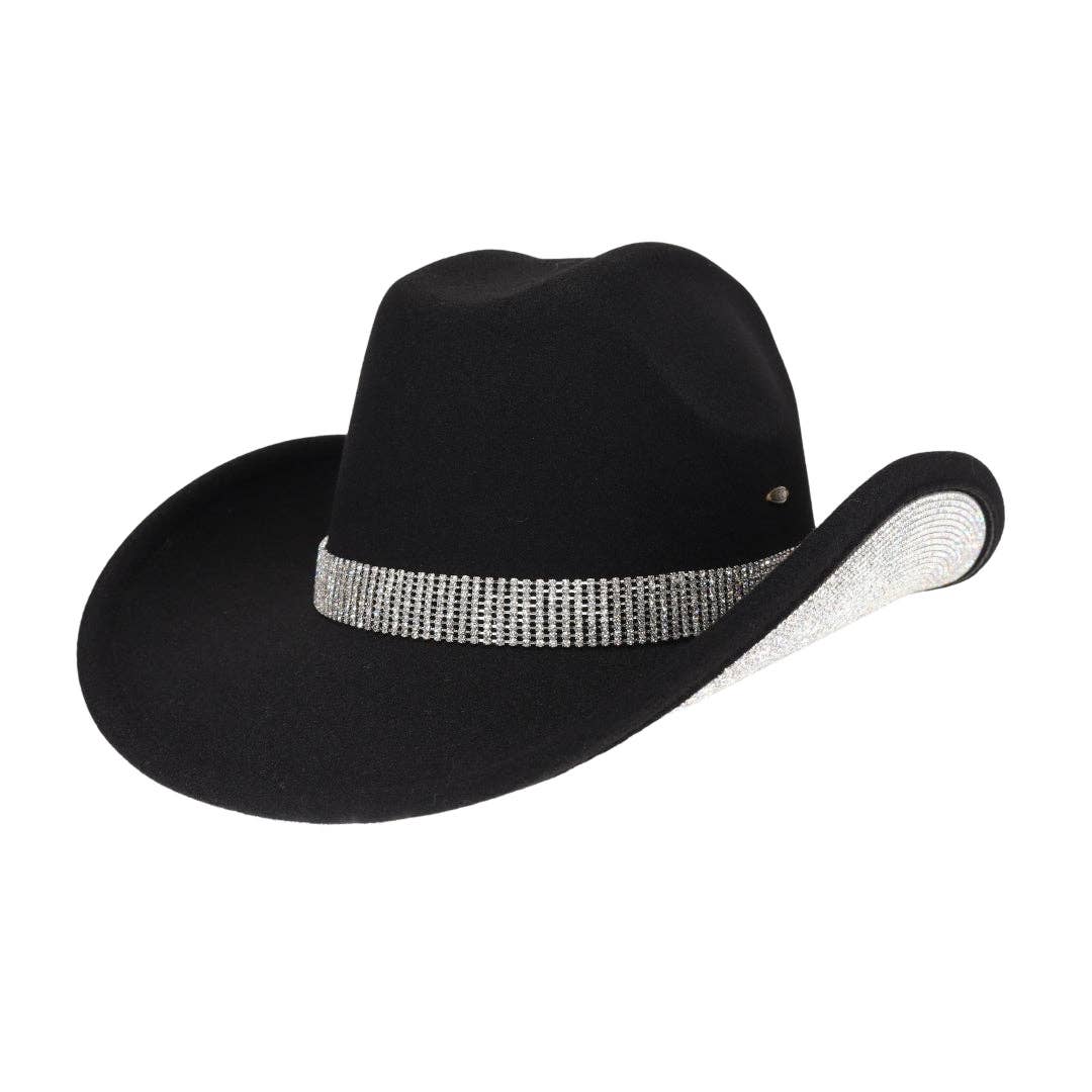 C.C Beanie - Wholesale Cowboy Hat - Women's - Tinseltown Rhinestone Cowboy Hat VCC00731