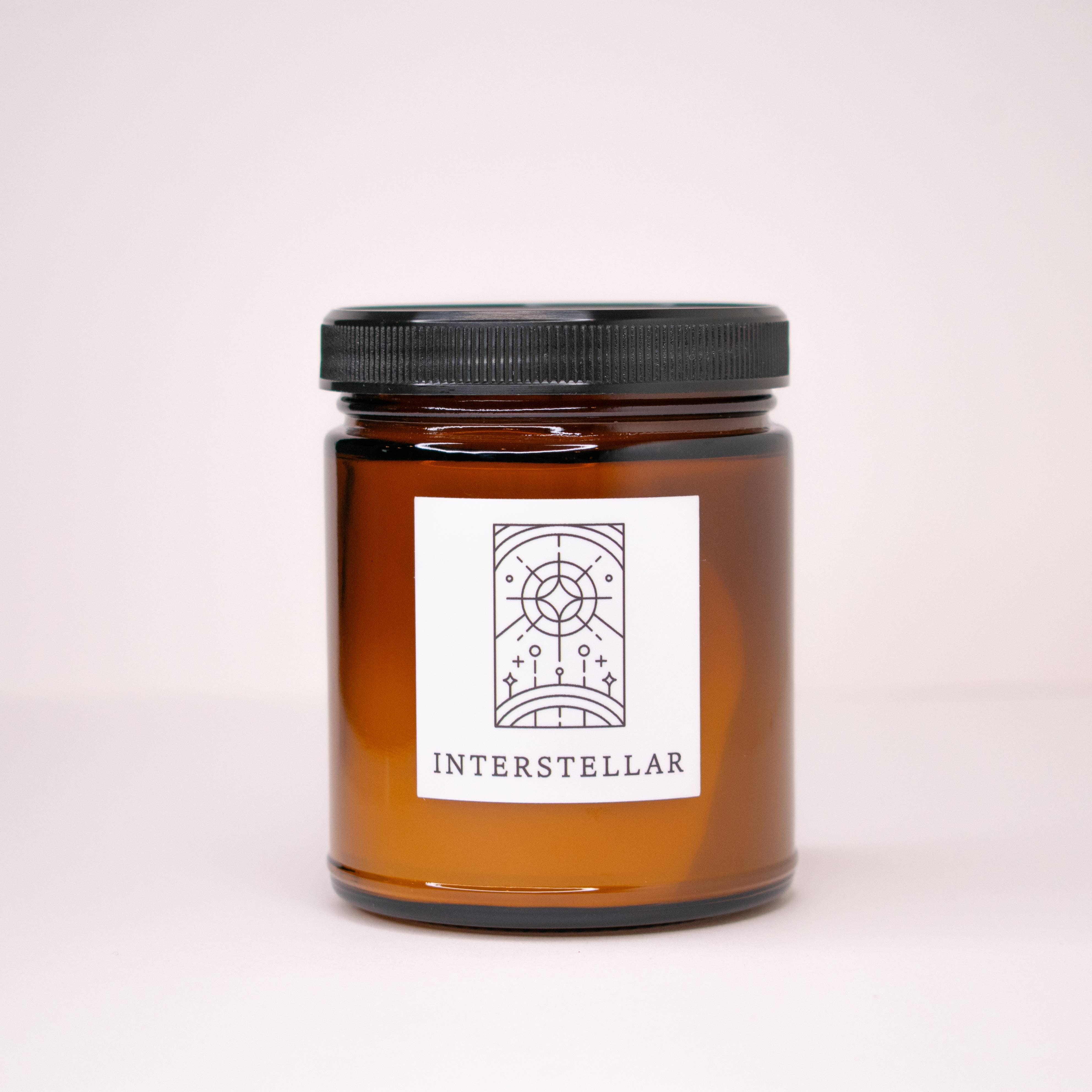 Herland Home - Wholesale Jar/Filled Candle - Interstellar 6.8oz Large Fine Fragrance Amber Jar Candle