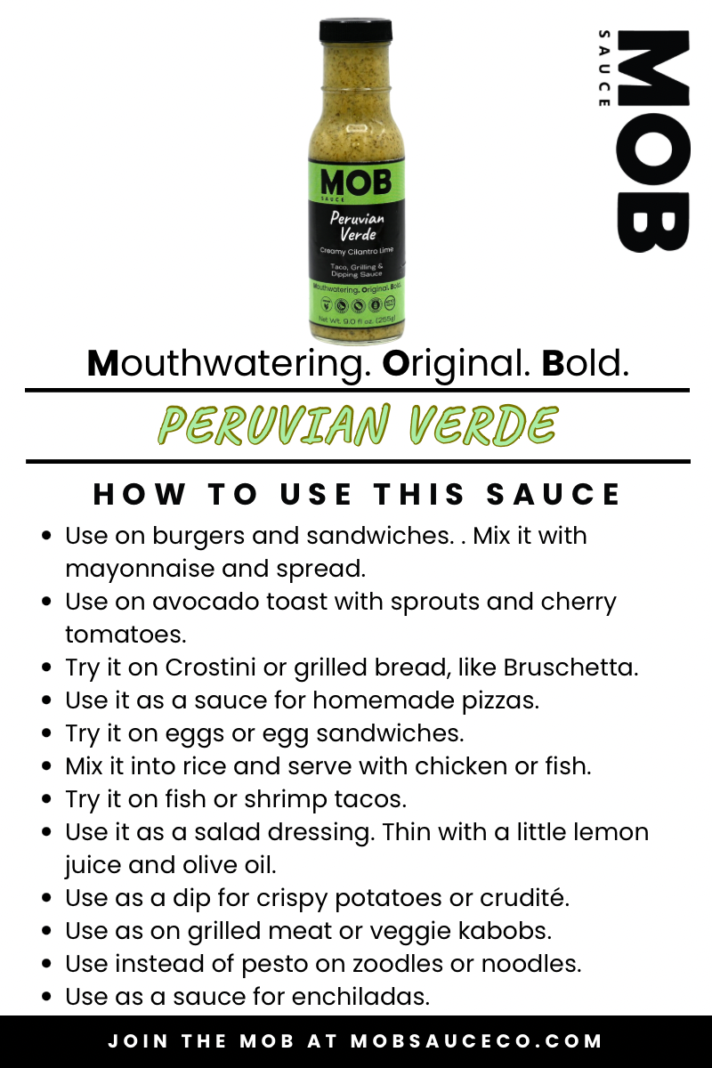MOB Sauce - Wholesale Sauce - MOB Peruvian Verde Sauce6