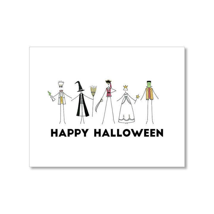 "COSTUME PARTY" HALLOWEEN CARD for wholesale by LO in LONDON®