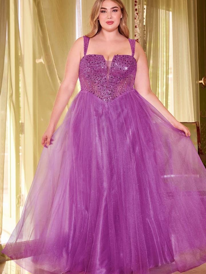 Strapless A-Line Embellished Gown for wholesale by Tux-USA®