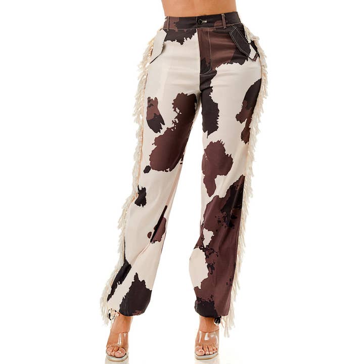 DORCAS - Vendita all'ingrosso Pantalone - Donna - Pantaloni con nappine laterali, fascia elastica in vita e tasche laterali5