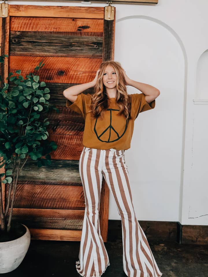 Never Regret Showing Kindness Mock Neck Tee for wholesale by Southern Bliss Co.