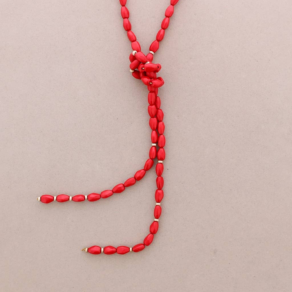 Sonata - Wholesale Snap Jewelry - Long necklace for hanging glasses with resin beads5