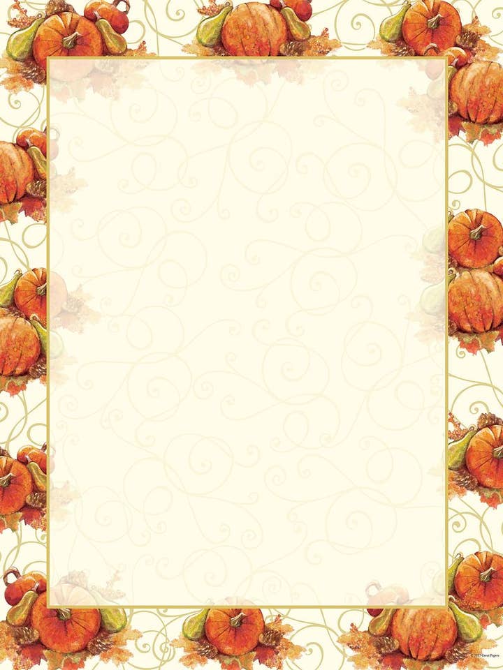 Great Papers! Fall Pumpkins Letterhead 80 Pack (2013292) for wholesale by Cosco Industries