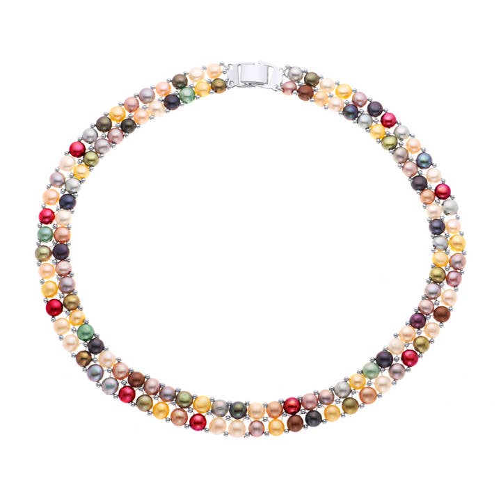 Collier 2 Rangs En Véritables Perles D'Eau Douce pour la vente par Mitzuko