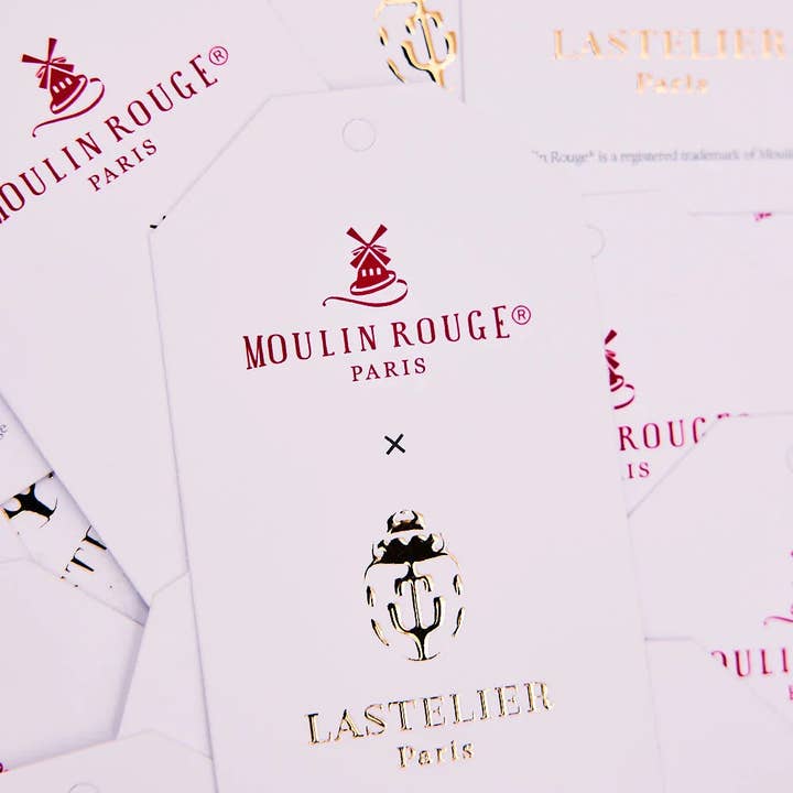 Lastelier – Acessório de chapéu - Mulher por atacado – Moulin Rouge ® x Lastelier - Bob Ibiza vermelho transparente4