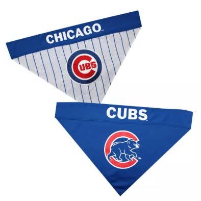 MVPDOGS.com - Wholesale Pet Bandana - Dog - Chicago Cubs MLB Reversible Bandana