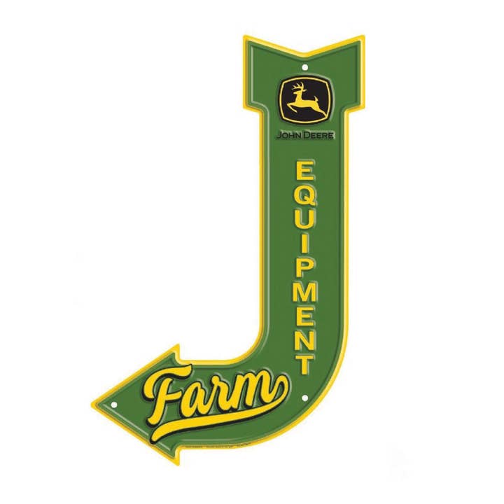 John Deere metal sign Farm Equipment for wholesale by Birchwood Trading
