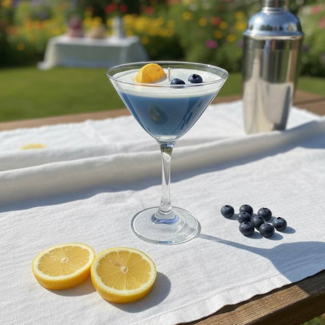 When Life Gives You Lemons – Blueberry Lemon Martini Candle for wholesale by The Twisted Wick