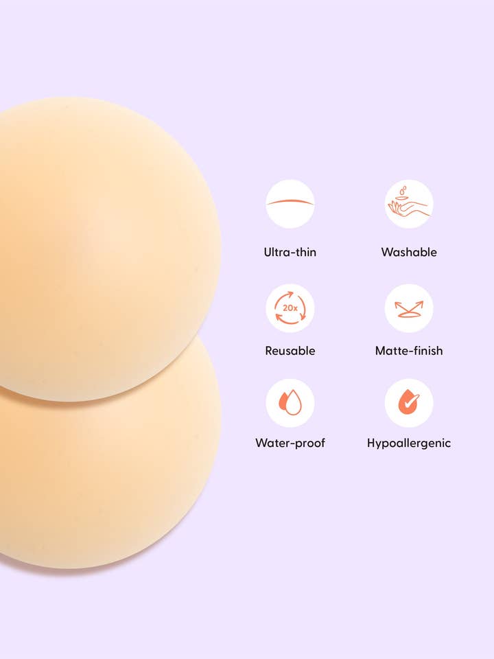 Nipskin Stickwear – Engroshandel Brystvortepads - Dame – Genanvendelige silikone brystvorteovertræk - Nipskin20